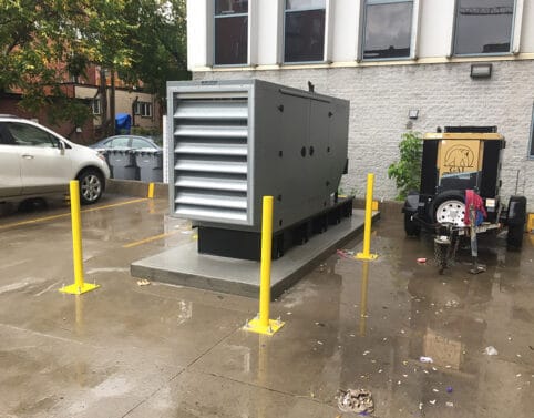 Life Safety Generator retrofit for high rise residential building.