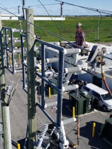 High voltage substation maintenance